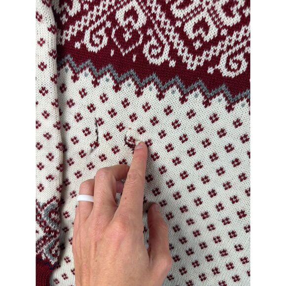 Vtg Selbu Knittings Of Norway Pure New Wool Fair Isle Nordic Cardigan XL *Read - Picture 14 of 16